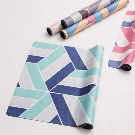 suede fabric yoga mat