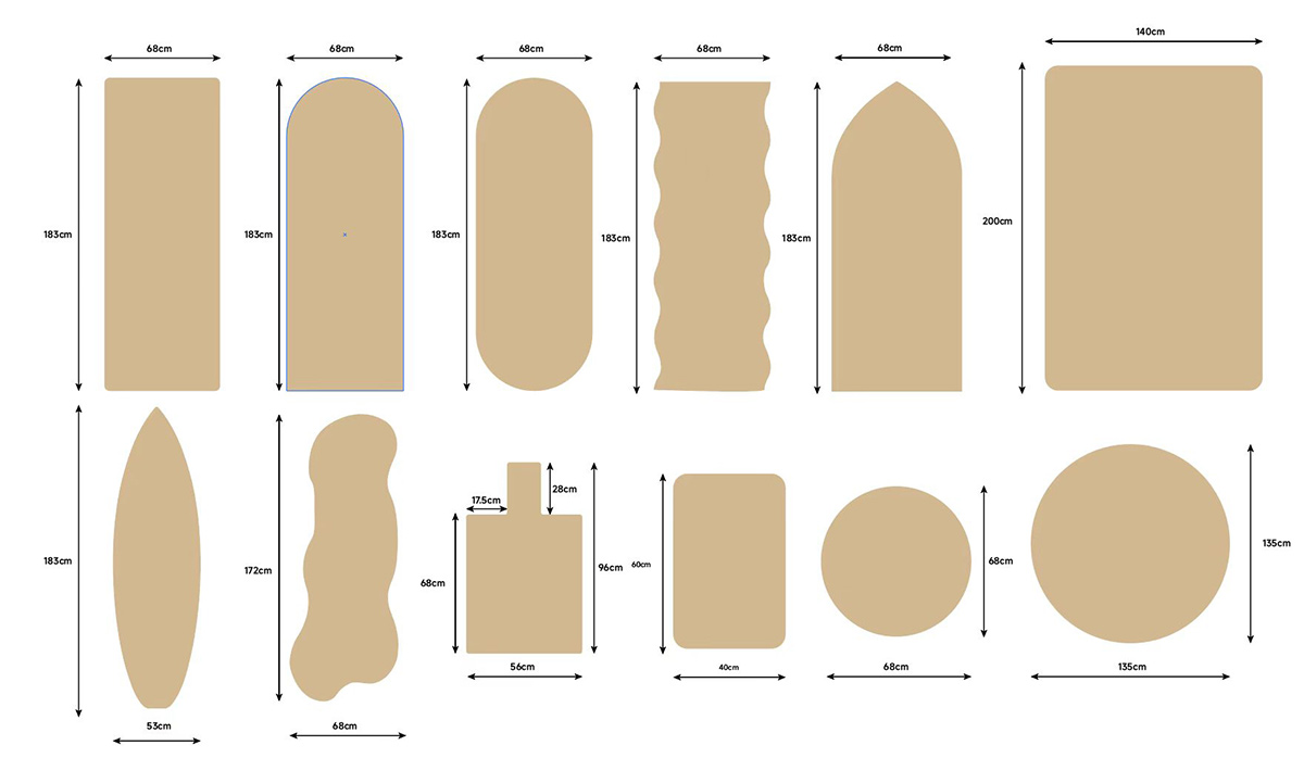 Step 2: Customize Dimensions & Shape