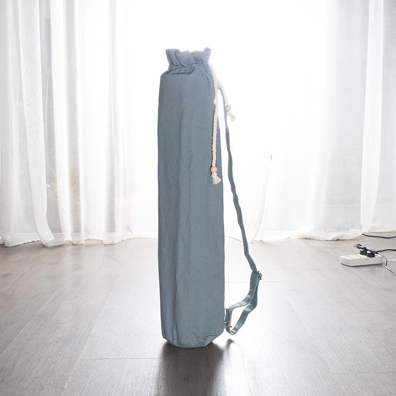 Vertical Cotton Canvas Yoga Bag