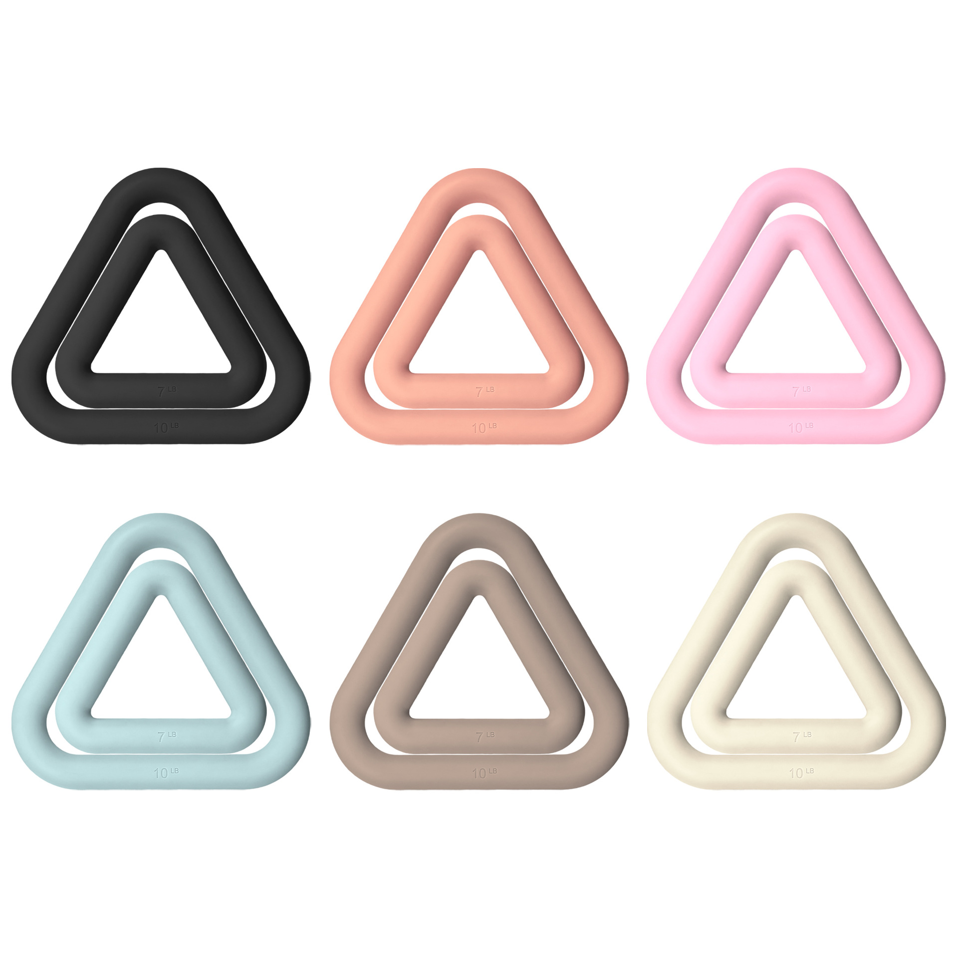Triangle silicone dumbbells