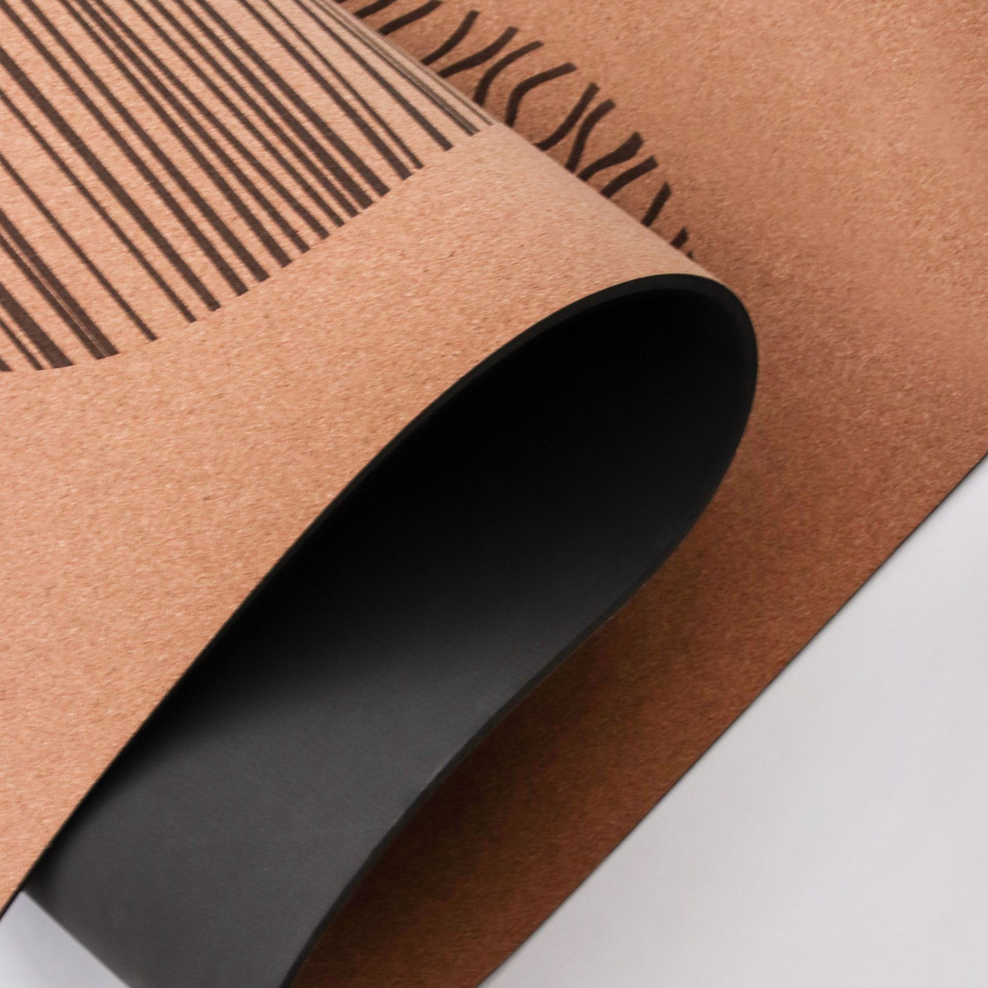 Laser Engraved Custom Design Yoga Mat Close Up