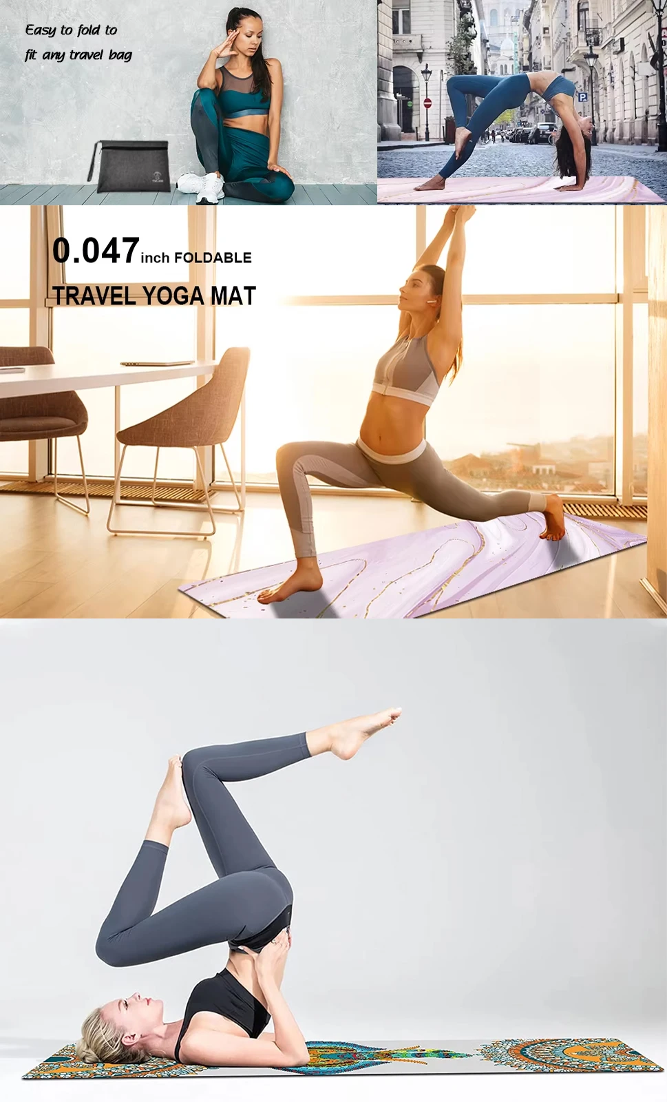 CUSTOM Natural Rubber Yoga Mat with Suede Surface