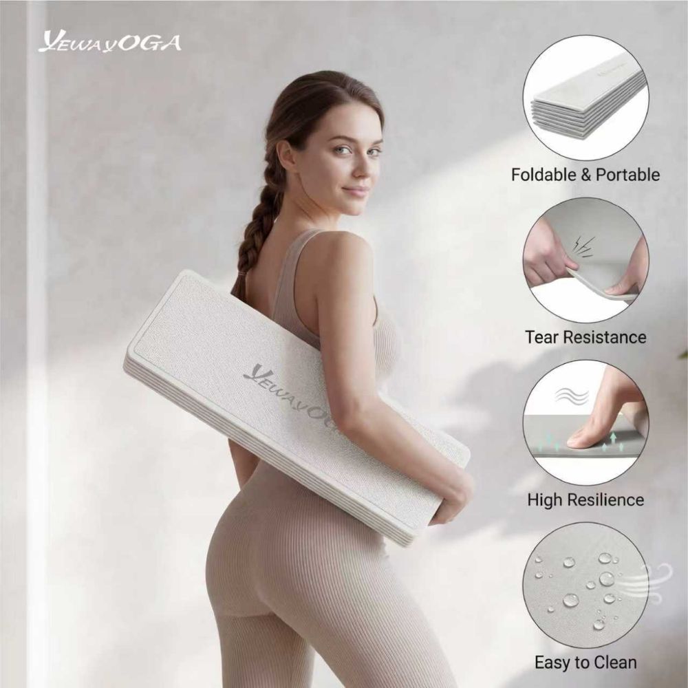 Wholesale Custom Foldable Yoga Mat | Non-Slip, Portable & Eco-Friendly TPE Gym Fitness Mat