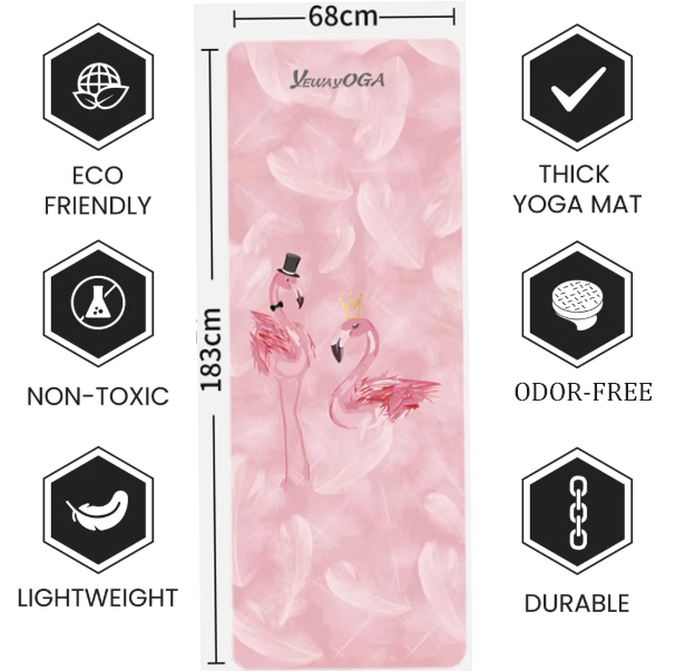 Non-toxic natural rubber yoga mat no smell